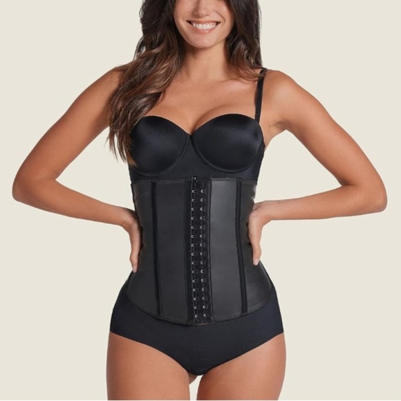 New! Leonisa Shapewear Latex Waist Trainer Shapewear 4132 - Picture 1 of 11